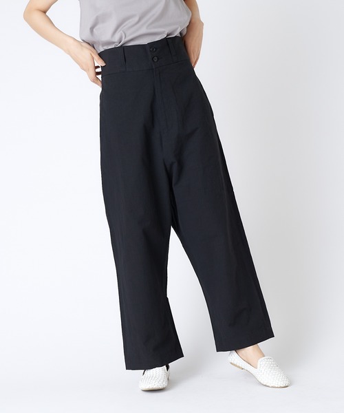PUAL CE CIN(ピュアルセシン)の「綿麻サルエルパンツ(その他パンツ・レディース・ホワイト/ブラック/ベージュ・FREE)」の9枚目の写真