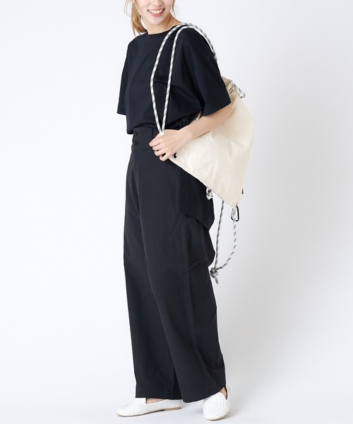 PUAL CE CIN(ピュアルセシン)の「綿麻サルエルパンツ(その他パンツ・レディース・ホワイト/ブラック/ベージュ・FREE)」の6枚目の写真