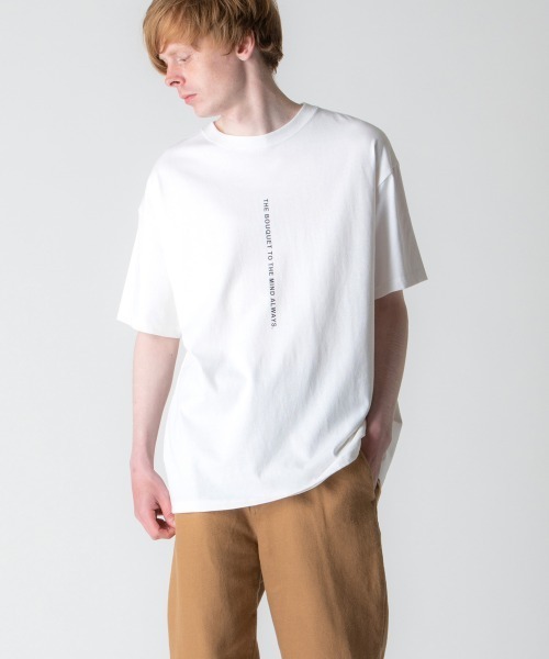 rehacer(レアセル)の「rehacer : Botanical Cross on Wide Body /ボタニカル クロス オン ワイド ボディー(Tシャツ/カットソー・メンズ・ホワイト/ブラック・SMALL/MEDIUM/LARGE/X-LARGE)」の6枚目の写真