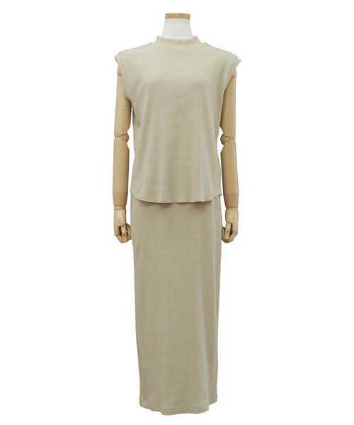 reca（レカ）の「リブセットアップ（Tシャツ/カットソー・レディース・ブラック/ベージュ/モカ/テラコッタ・M）」の12枚目の写真