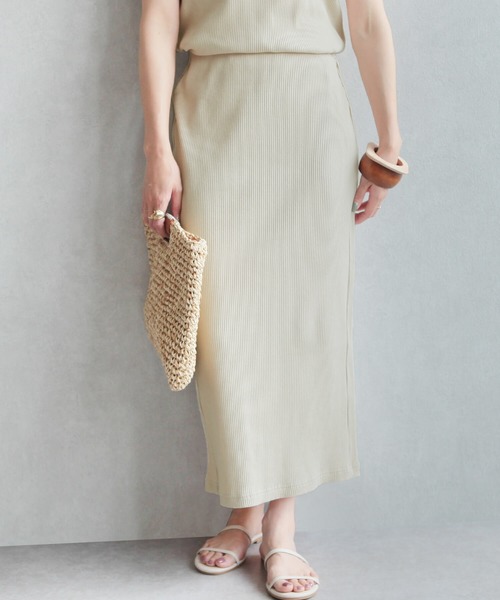 reca（レカ）の「リブセットアップ（Tシャツ/カットソー・レディース・ブラック/ベージュ/モカ/テラコッタ・M）」の16枚目の写真