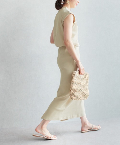 reca（レカ）の「リブセットアップ（Tシャツ/カットソー・レディース・ブラック/ベージュ/モカ/テラコッタ・M）」の15枚目の写真