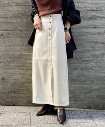 PAGEBOY | エコレザーロングナロースカート(スカート)