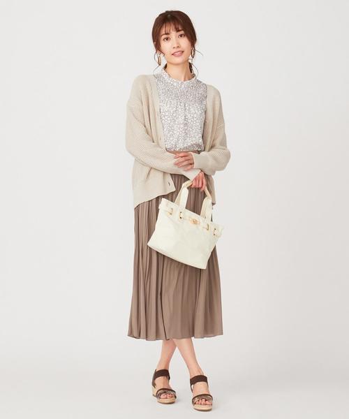 ANY SIS(エニィスィス)の「【洗える】ワッフル カーディガン(カーディガン/ボレロ・レディース・ホワイト系/ベージュ系・2)」の3枚目の写真