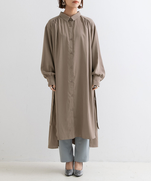 ワンピース Newlyme ニューリーミー のファッション ロングシャツワンピース ワンピース R