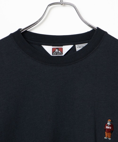 BEN DAVIS（ベンデイビス）の「∴WEGO/BEN DAVIS 別注ベンデイビス刺繍ビッグロンT（Tシャツ/カットソー・メンズ・スミクロ/ダークグリーン/ベージュ/ホワイト/パープル系その他/ベージュ系その他/グリーン系その他/ブルー系その他・MEDIUM/LARGE/SMALL）」の14枚目の写真