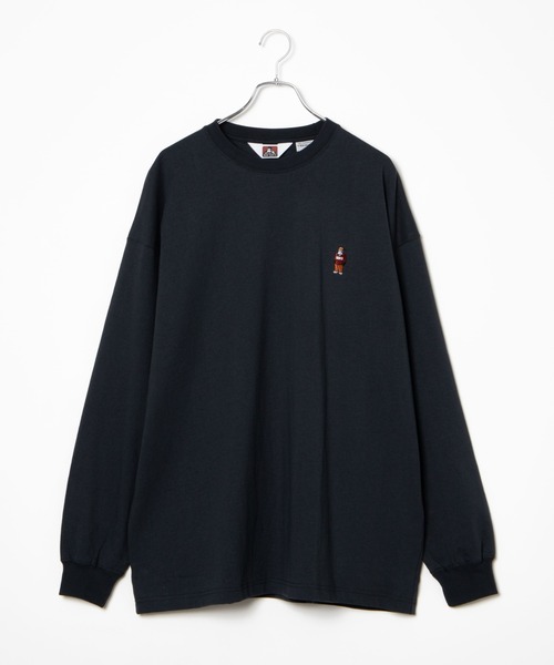 BEN DAVIS（ベンデイビス）の「∴WEGO/BEN DAVIS 別注ベンデイビス刺繍ビッグロンT（Tシャツ/カットソー・メンズ・スミクロ/ダークグリーン/ベージュ/ホワイト/パープル系その他/ベージュ系その他/グリーン系その他/ブルー系その他・MEDIUM/LARGE/SMALL）」の18枚目の写真