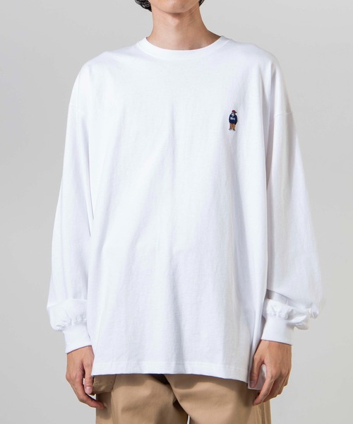 ∴WEGO/BEN DAVIS 別注ベンデイビス刺繍ビッグロンT（Tシャツ