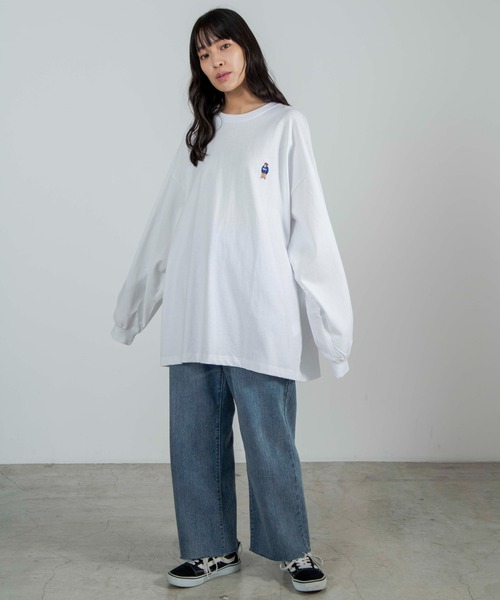 ∴WEGO/BEN DAVIS 別注ベンデイビス刺繍ビッグロンT（Tシャツ