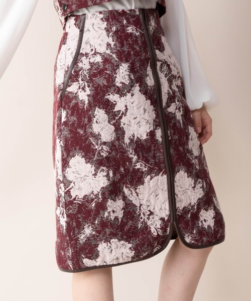 Mysa&Liina（ミーサリーナ）の「ジャガードタイトスカート（スカート・レディース・ブラック/レッド・M）」の20枚目の写真