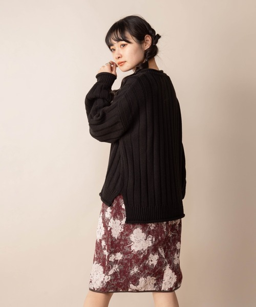 Mysa&Liina（ミーサリーナ）の「ジャガードタイトスカート（スカート・レディース・ブラック/レッド・M）」の10枚目の写真