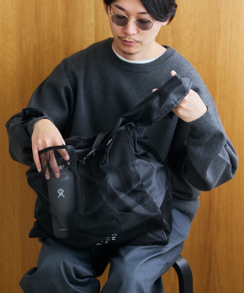 Nahe（ネーエ）の「nahe/ ネーエ SHOPPER（エコバッグ/サブバッグ・レディース・ホワイト/ブラック/レッド/イエロー/ブルー/グリーン・ONE SIZE/ﾌﾘ-）」の3枚目の写真