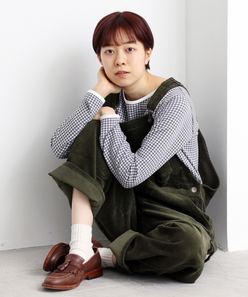 PAR ICI(パーリッシィ)の「【WEB別注】8Wコーデュロイオーバーオール(サロペット/オーバーオール・レディース・ブラウン/カーキ/アイボリー・FREE)」の3枚目の写真