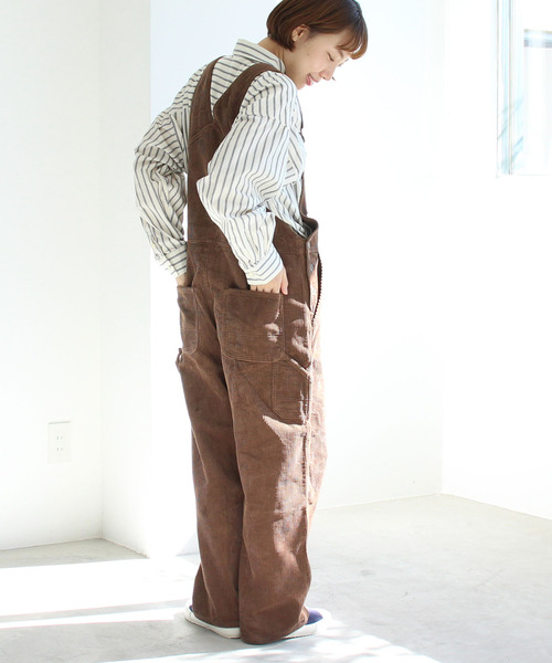 PAR ICI(パーリッシィ)の「【WEB別注】8Wコーデュロイオーバーオール(サロペット/オーバーオール・レディース・ブラウン/カーキ/アイボリー・FREE)」の18枚目の写真