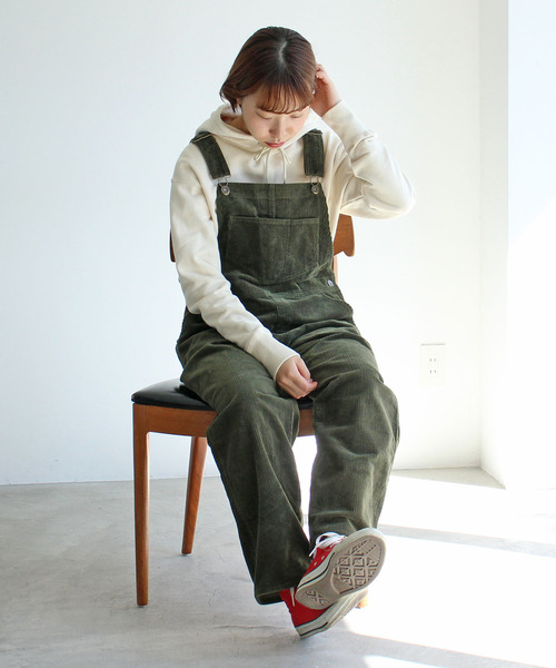PAR ICI(パーリッシィ)の「【WEB別注】8Wコーデュロイオーバーオール(サロペット/オーバーオール・レディース・ブラウン/カーキ/アイボリー・FREE)」の21枚目の写真