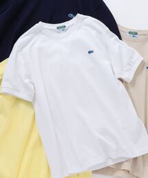 LACOSTE | 【SHIPS any別注】LACOSTE: PIQUE クルーネック Tシャツ 21SS◆(Tシャツ/カットソー)