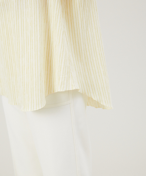 qualite（カリテ）の「エアリーストライプカットソー（Tシャツ/カットソー・レディース・ブラック/イエロー・フリー）」の9枚目の写真