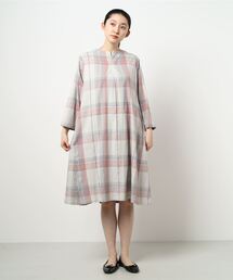 Plantation | (S)ストレッチグレンチェック(ワンピース)
