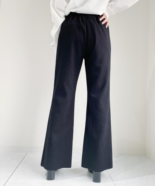 CLEA(クレア)の「センタースリットフレアリブパンツ(その他パンツ・レディース・ブラック/アイボリー・M)」の20枚目の写真