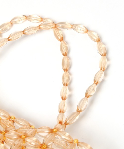 Heather（ヘザー）の「ビーズハンドバッグ　939738（ハンドバッグ・レディース・ベージュ/クリア・ONESIZE）」の9枚目の写真