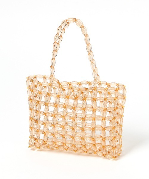 Heather（ヘザー）の「ビーズハンドバッグ　939738（ハンドバッグ・レディース・ベージュ/クリア・ONESIZE）」の12枚目の写真