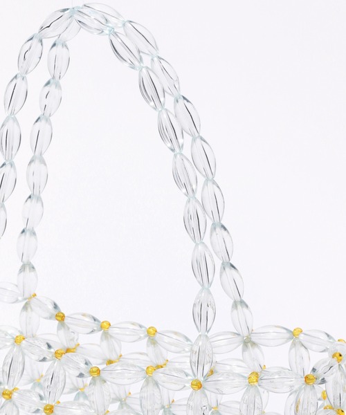 Heather（ヘザー）の「ビーズハンドバッグ　939738（ハンドバッグ・レディース・ベージュ/クリア・ONESIZE）」の13枚目の写真