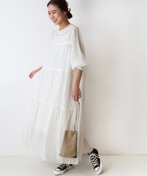 【Miho Tanaka × relume】モールボーダーワンピース◆