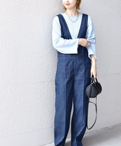 SHIPS（シップス）の「【SHIPS別注】BIGMAC:サスペンダーパンツ（サロペット/オーバーオール・レディース・ブルー・ONE SIZE）」の11枚目の写真