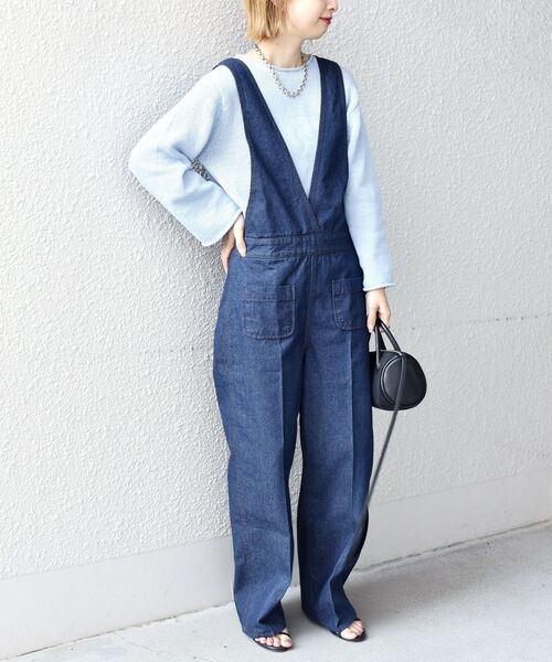 SHIPS（シップス）の「【SHIPS別注】BIGMAC:サスペンダーパンツ（サロペット/オーバーオール・レディース・ブルー・ONE SIZE）」の12枚目の写真