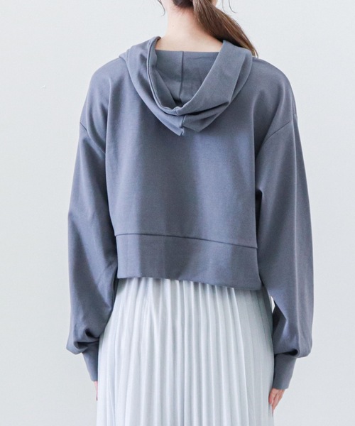 archives（アルシーヴ）の「抗菌防臭ポンチショートブルパーカ（パーカー・レディース・アイボリー/オフホワイト/ミント/ブルー・MEDIUM）」の14枚目の写真