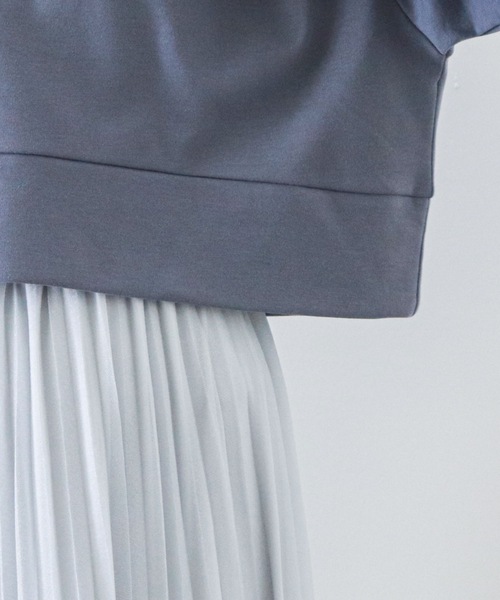 archives（アルシーヴ）の「抗菌防臭ポンチショートブルパーカ（パーカー・レディース・アイボリー/オフホワイト/ミント/ブルー・MEDIUM）」の6枚目の写真