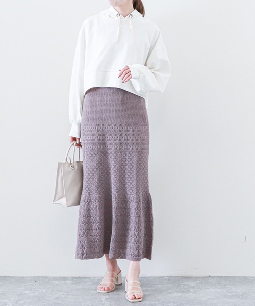 archives（アルシーヴ）の「抗菌防臭ポンチショートブルパーカ（パーカー・レディース・アイボリー/オフホワイト/ミント/ブルー・MEDIUM）」の17枚目の写真