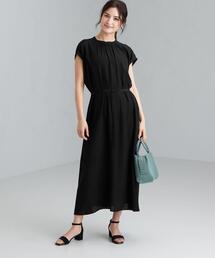 green label relaxing | CS CU/R スタンド ネック フレア ワンピース(ワンピース)