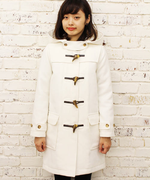 Kastane（カスタネ）の「【Kastane】ロングダッフルコート（ダッフルコート・レディース・ホワイト/チャコールグレー/ブラウン/ネイビー・MEDIUM/SMALL）」の5枚目の写真