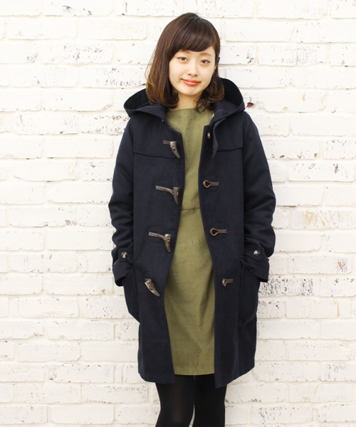 Kastane（カスタネ）の「【Kastane】ロングダッフルコート（ダッフルコート・レディース・ホワイト/チャコールグレー/ブラウン/ネイビー・MEDIUM/SMALL）」の16枚目の写真