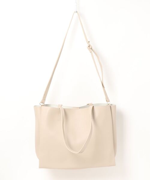 dictionary（ディクショナリー）の「【dictionary】フェイクレザートートバッグ（トートバッグ・レディース・ブラウン/ブラック/ベージュ・FREE）」の8枚目の写真