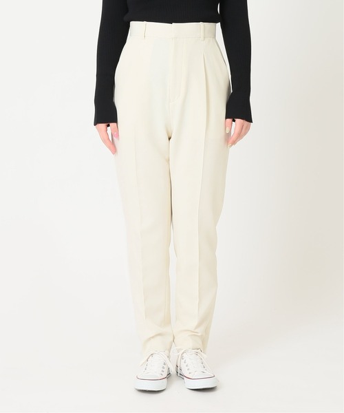 JOINT WORKS（ジョイントワークス）の「J-セットアップパンツ（スラックス・レディース・オフホワイト/モカ・SMALL/MEDIUM）」の22枚目の写真