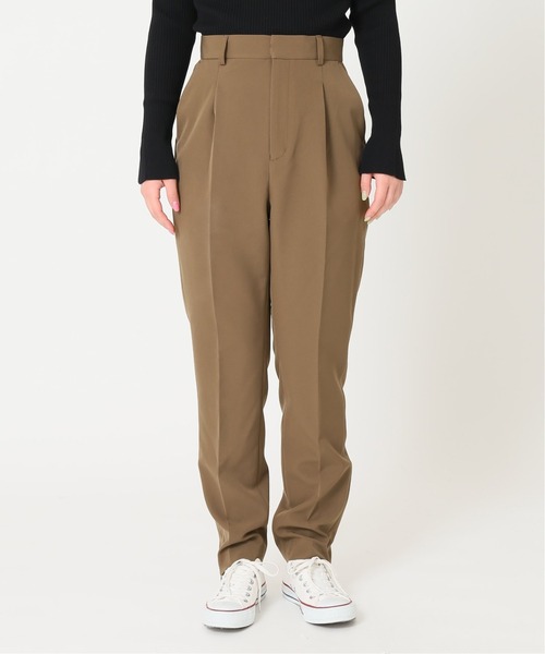 JOINT WORKS（ジョイントワークス）の「J-セットアップパンツ（スラックス・レディース・オフホワイト/モカ・SMALL/MEDIUM）」の12枚目の写真