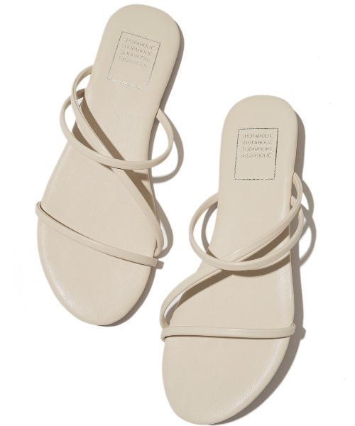 SPINNS（スピンズ）の「細紐フラットサンダル（サンダル・レディース・ベージュ/ミント/ブラック/パープル/ブラウン・M/L/S）」の10枚目の写真