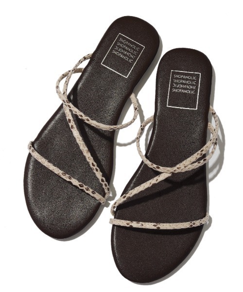 SPINNS（スピンズ）の「細紐フラットサンダル（サンダル・レディース・ベージュ/ミント/ブラック/パープル/ブラウン・M/L/S）」の12枚目の写真