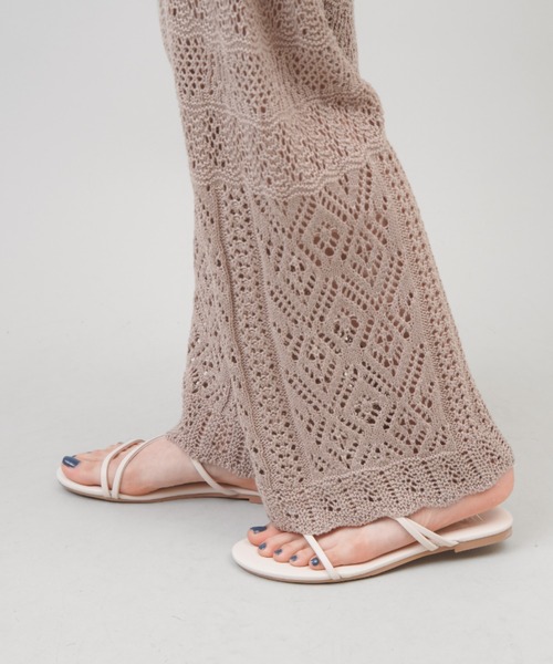 SPINNS（スピンズ）の「細紐フラットサンダル（サンダル・レディース・ベージュ/ミント/ブラック/パープル/ブラウン・M/L/S）」の22枚目の写真