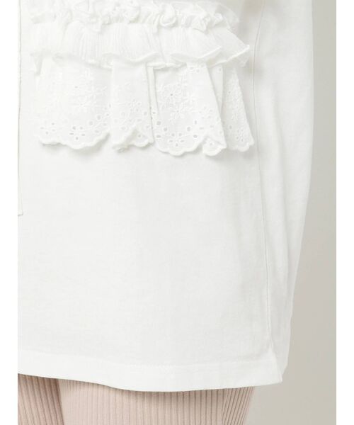 merry jenny（メリージェニー）の「frill frill Tee（Tシャツ/カットソー・レディース・オフホワイト/ブラック/グリーン・FREE）」の16枚目の写真