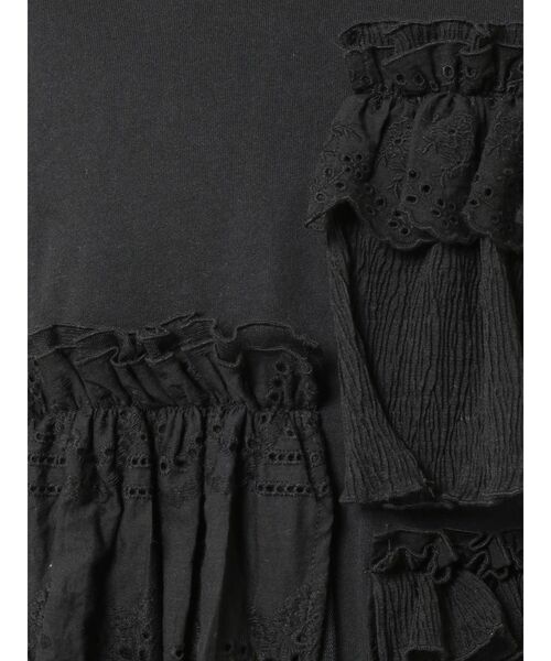 merry jenny（メリージェニー）の「frill frill Tee（Tシャツ/カットソー・レディース・オフホワイト/ブラック/グリーン・FREE）」の17枚目の写真