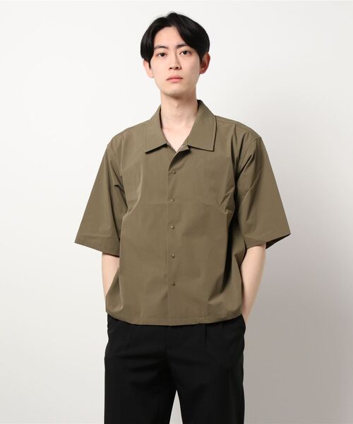 THISIS(ディスイズ)の「ストレッチナイロンワッシャー コーチジャケットシャツ(シャツ/ブラウス・メンズ・カーキ/ブラック/グレー/ネイビー・MEDIUM/X-LARGE/LARGE)」の8枚目の写真