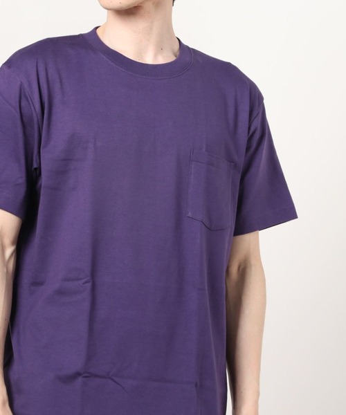 HANES(ヘインズ)の「Hanes/ヘインズ ビーフィーポケットTシャツ(Tシャツ/カットソー・メンズ・レッド/ブラック/グリーン/カーキ/ホワイト/パープル/グレー・LARGE/X-LARGE/MEDIUM)」の7枚目の写真