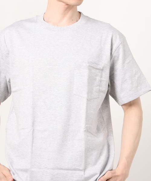 HANES(ヘインズ)の「Hanes/ヘインズ ビーフィーポケットTシャツ(Tシャツ/カットソー・メンズ・レッド/ブラック/グリーン/カーキ/ホワイト/パープル/グレー・LARGE/X-LARGE/MEDIUM)」の4枚目の写真