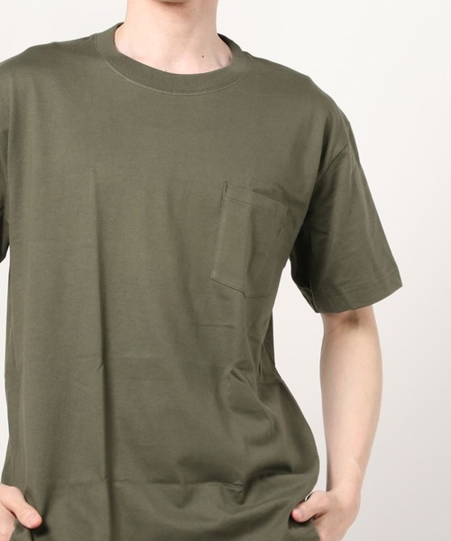 HANES(ヘインズ)の「Hanes/ヘインズ ビーフィーポケットTシャツ(Tシャツ/カットソー・メンズ・レッド/ブラック/グリーン/カーキ/ホワイト/パープル/グレー・LARGE/X-LARGE/MEDIUM)」の5枚目の写真