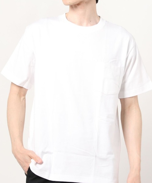 HANES(ヘインズ)の「Hanes/ヘインズ ビーフィーポケットTシャツ(Tシャツ/カットソー・メンズ・レッド/ブラック/グリーン/カーキ/ホワイト/パープル/グレー・LARGE/X-LARGE/MEDIUM)」の8枚目の写真