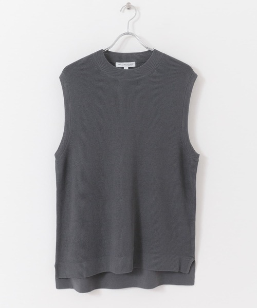 URBAN RESEARCH（アーバンリサーチ）の「ハンドウォッシャブル片畦ニットベスト（ベスト・メンズ・ネイビー/チャコールグレー・LARGE/MEDIUM）」の6枚目の写真