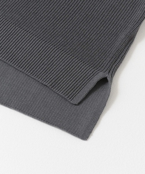 URBAN RESEARCH（アーバンリサーチ）の「ハンドウォッシャブル片畦ニットベスト（ベスト・メンズ・ネイビー/チャコールグレー・LARGE/MEDIUM）」の14枚目の写真